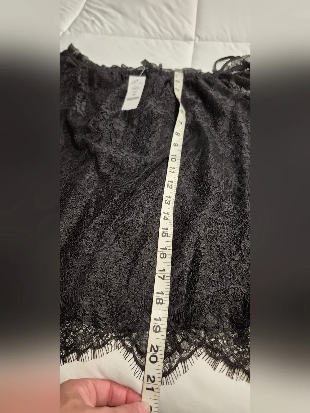White House Black Market Black Lace Off-Shoulder Blouse